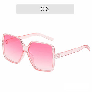 Women Sunglasses Retro Oversized Full Frame Sun Glasses Female Anti-reflective Gradient Eyeglasses Men Big Driving Google UV400