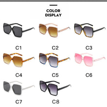 Carica l&#39;immagine nel visualizzatore di Gallery, Women Sunglasses Retro Oversized Full Frame Sun Glasses Female Anti-reflective Gradient Eyeglasses Men Big Driving Google UV400