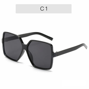 Women Sunglasses Retro Oversized Full Frame Sun Glasses Female Anti-reflective Gradient Eyeglasses Men Big Driving Google UV400