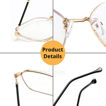 Load image into Gallery viewer, Women&#39;s Anti Blue Ray Computer Glasses Men Blue Light Protective Blocking Eyeglasses Metal Polygon Optical Spectacle Frame UV400