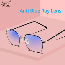 Load image into Gallery viewer, Women&#39;s Anti Blue Ray Computer Glasses Men Blue Light Protective Blocking Eyeglasses Metal Polygon Optical Spectacle Frame UV400