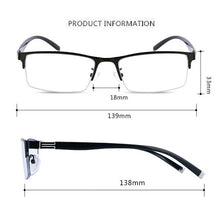 Carica l&#39;immagine nel visualizzatore di Gallery, anti blue light glasses men Business Half-frame  Myopia Glasses The Finished Product Anteojos Miopes Office -50 To -600