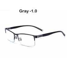 Carica l&#39;immagine nel visualizzatore di Gallery, anti blue light glasses men Business Half-frame  Myopia Glasses The Finished Product Anteojos Miopes Office -50 To -600