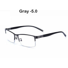 Carica l&#39;immagine nel visualizzatore di Gallery, anti blue light glasses men Business Half-frame  Myopia Glasses The Finished Product Anteojos Miopes Office -50 To -600