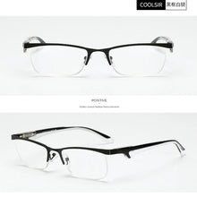 Load image into Gallery viewer, seemfly Half Frame Reading Eyeglasses Men Computer Reader Retro Clear Lens Goggle Women Hyperopia Far Glasses With +1.0 to 4.0