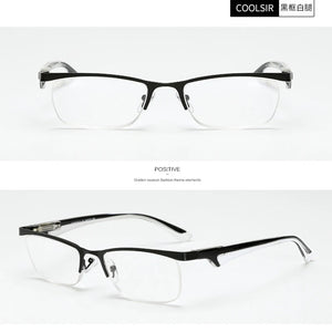 seemfly Half Frame Reading Eyeglasses Men Computer Reader Retro Clear Lens Goggle Women Hyperopia Far Glasses With +1.0 to 4.0