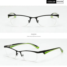 Load image into Gallery viewer, seemfly Half Frame Reading Eyeglasses Men Computer Reader Retro Clear Lens Goggle Women Hyperopia Far Glasses With +1.0 to 4.0