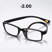 Carica l&#39;immagine nel visualizzatore di Gallery, seemfly Ultralight Myopia Glasses Optical Frame Men Women TR90 Square Myopic Eyeglasses With Diopter -1.0 -1.5 -2.0 -2.5 -3 -3.5