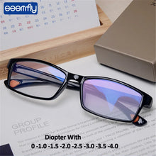 Carica l&#39;immagine nel visualizzatore di Gallery, seemfly Ultralight Myopia Glasses Optical Frame Men Women TR90 Square Myopic Eyeglasses With Diopter -1.0 -1.5 -2.0 -2.5 -3 -3.5