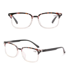 Carica l&#39;immagine nel visualizzatore di Gallery, seemfly Women Men Comfortable Reading Glasses Classic Square Presbyopia Eyeglasses Far sight Glasses Frame Diopter +1.0 to +4.0