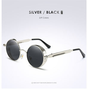 2023 Tony Stark IRON MAN 3 Retro Round Metal Polarized Punk Steampunk Sunglasses For Women Men Vintage Sun Glasses oculos de sol