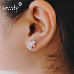 2018 fashion micro inl cute animals earrings female zircon casual stud earrings simple small earrings jewelry