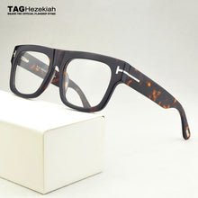 Carica l&#39;immagine nel visualizzatore di Gallery, 2023 marca occhiali quadrati donne occhiali ottici telaio uomini grande scatola miopia montature per occhiali trasparenti da prescrizione TF5634-B 