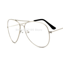 Carica l&#39;immagine nel visualizzatore di Gallery, Fashion Clear Glasses Women Optical Frames Myopia Lunette Female Oculos Oversized Transparent Pilot Glasses Fake Glasses