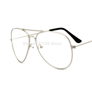 Fashion Clear Glasses Women Optical Frames Myopia Lunette Female Oculos Oversized Transparent Pilot Glasses Fake Glasses