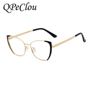 2023 Metal Anti-blue Glasses Frame Women Sexy Purple Optical Transparent Eyeglasses Female Spectacles Oculos Feminino