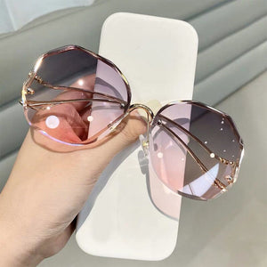 2021 Fashion Cat Eye Sunglasses Women Brand Designer Retro Square Blue  Purple Eyewear Female Nails Sun Glasses Shades UV400 Men