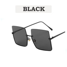 Load image into Gallery viewer, 2023 Lady Oversize Half Frame Metal Square Sunglasses Women  Eyewear oculos de sol feminino Sun Glasses UV400