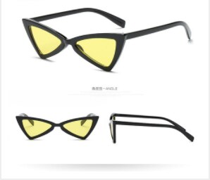 2023 Star Celebrity Style Retro Cat's Eye Sun Glasses Europe and America Bow Triangular Sun Glasses