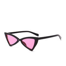 Carica l&#39;immagine nel visualizzatore di Gallery, 2023 Star Celebrity Style Retro Cat&#39;s Eye Sun Glasses Europe and America Bow Triangular Sun Glasses