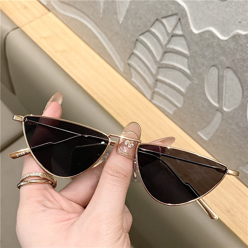 Cheap Fashion Ladies Sunglasses Square Shape Suneyewear Retro Trimmed  Frameless Shades for Women UV400 | Joom