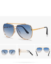Load image into Gallery viewer, 2023 square ladies sunglasses,  glasses, brand designer, gradient color sunglasses uv400