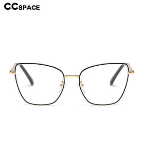 48097 Cat Eye Irregular Ultralight Metal Glasses Frames Men Women Optical  Computer Glasses