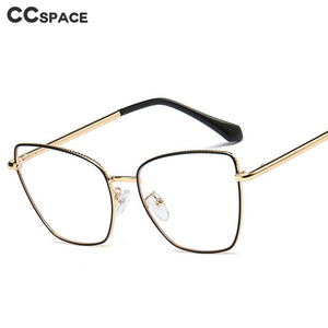 48097 Cat Eye Irregular Ultralight Metal Glasses Frames Men Women Optical  Computer Glasses