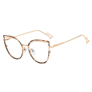 48198 Cat Eye Anti-blue Light Plastic Titanium Glasses Frames Ultralight Men Women Optical Computer Glasses