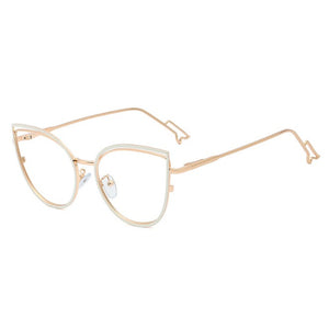 48198 Cat Eye Anti-blue Light Plastic Titanium Glasses Frames Ultralight Men Women Optical Computer Glasses