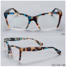 Carica l&#39;immagine nel visualizzatore di Gallery, 49409 Anti Blue Half Frame Acetate Glasses Frames Women Men Optical Computer Glasses