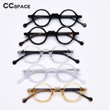 Carica l&#39;immagine nel visualizzatore di Gallery, 49437 Small Punk Retro Acetate Optical Frames Round Men Women Computer Glasses