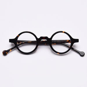 49437 Small Punk Retro Acetate Optical Frames Round Men Women Computer Glasses