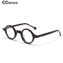 Carica l&#39;immagine nel visualizzatore di Gallery, 49437 Small Punk Retro Acetate Optical Frames Round Men Women Computer Glasses