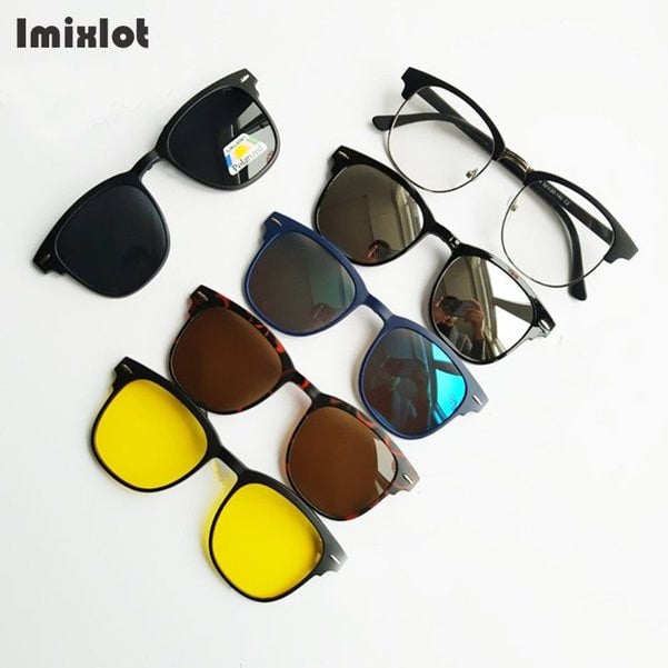 Polarized Sunglasses Men Women Magnetic Clip On Sunglasses Sun Glasses –  Cinily