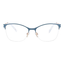 Carica l&#39;immagine nel visualizzatore di Gallery, 51066 Anti Blue Light Half Frame Optical Metal Glasses Frames Men Women  Computer Eyeglasses