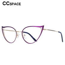 Load image into Gallery viewer, 53445 Sexy Women Cat Eye Anti Blue Light Metal Optical Glasses Frames Lady Computer Eyeglasses