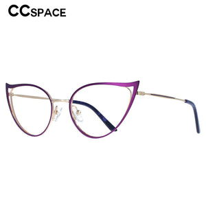 53445 Sexy Women Cat Eye Anti Blue Light Metal Optical Glasses Frames Lady Computer Eyeglasses