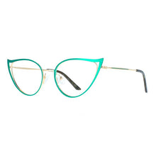 Load image into Gallery viewer, 53445 Sexy Women Cat Eye Anti Blue Light Metal Optical Glasses Frames Lady Computer Eyeglasses