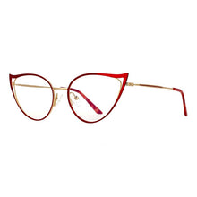 Load image into Gallery viewer, 53445 Sexy Women Cat Eye Anti Blue Light Metal Optical Glasses Frames Lady Computer Eyeglasses