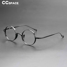 Carica l&#39;immagine nel visualizzatore di Gallery, 54595 Retro Pure Titanium Upscale Glasses Frame Handmade Round Square Men Women Ultra-Light Frame Zero Glasses