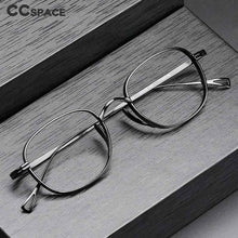 Carica l&#39;immagine nel visualizzatore di Gallery, 54595 Retro Pure Titanium Upscale Glasses Frame Handmade Round Square Men Women Ultra-Light Frame Zero Glasses