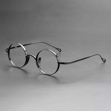 Carica l&#39;immagine nel visualizzatore di Gallery, 54595 Retro Pure Titanium Upscale Glasses Frame Handmade Round Square Men Women Ultra-Light Frame Zero Glasses