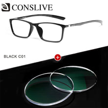 Carica l&#39;immagine nel visualizzatore di Gallery, 7g Carbon Fiber Eyeglasses Frame for Men Myopia Hyperopia Reading Glasses Light Optical Glasses T1316