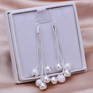 925 jewelry silver plated Earrings, 925 jewelry jewelry Round Earrings E277