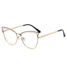 Carica l&#39;immagine nel visualizzatore di Gallery, Anti-Blue Blocking Glasses Trends Cat Eye Women&#39;s Glasses Frame Design Oversized Optical Decorative Glasses