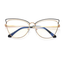 Carica l&#39;immagine nel visualizzatore di Gallery, Anti-Blue Blocking Glasses Trends Cat Eye Women&#39;s Glasses Frame Design Oversized Optical Decorative Glasses