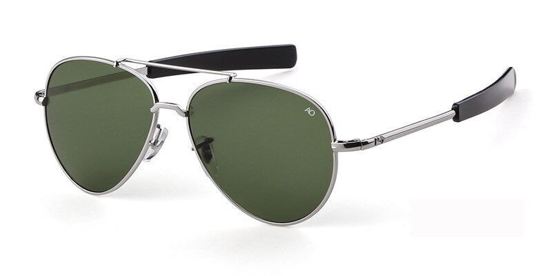 Aviation Sunglasses Men AO Fashion American Army Military Optical Glass Lens