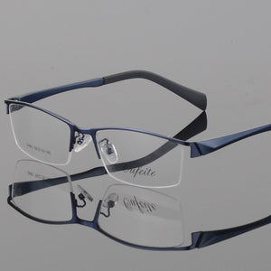 BCLEAR myopia glasses men's business casual half frame glasses frame optical eyeglass 2493