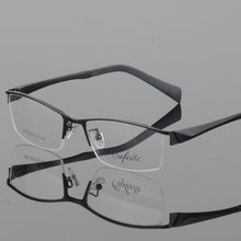 Load image into Gallery viewer, BCLEAR myopia glasses men&#39;s business casual half frame glasses frame optical eyeglass 2493